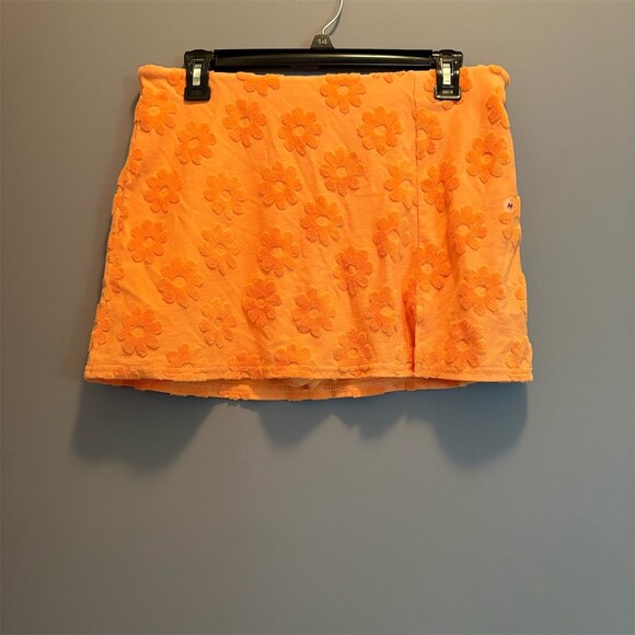 American Eagle Outfitters Pants - American Eagle Outfitters Skort Womens M Orange Floral Pull-On Mini Skort